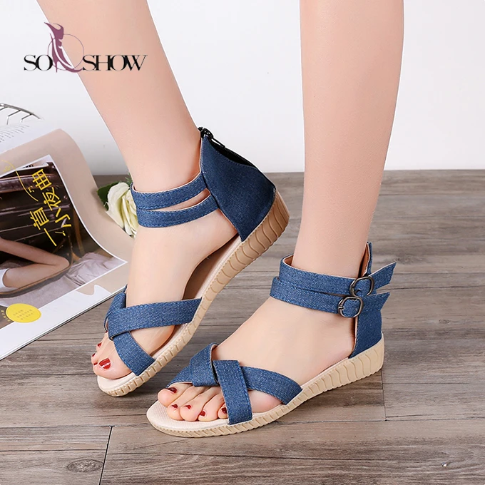 China wholesale fabric casual footwear summer flat sandals for women and ladies
China wholesale fabric casual footwear summer flat sandals for women and ladies