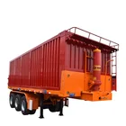 Flatbed container rear used tipper trailer hydraulic axle trailers multi-axle hydraulic truck trailer for sale