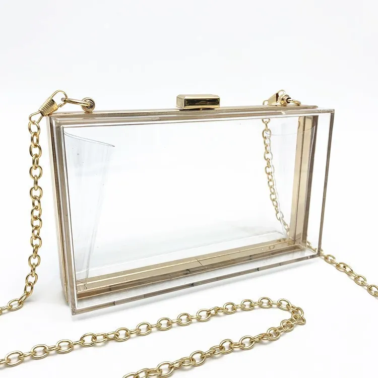 Wholesale 2020 Summer ladies Transparent Boxed Purse Crossbody Handbag Trendy women clear acrylic evening clutch bag, White, black, red, blue, green, purple
Wholesale 2020 Summer ladies Transparent Boxed Purse Crossbody Handbag Trendy women clear acrylic evening clutch bag, White, black, red, blue, green, purple
