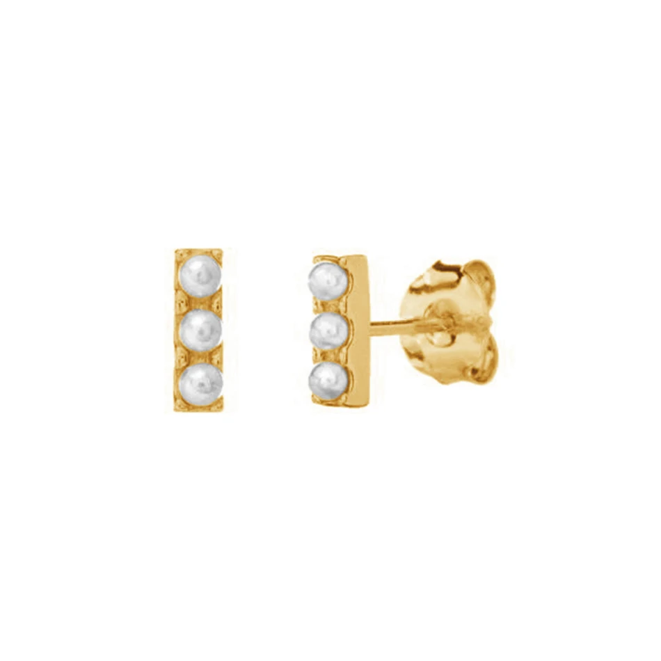 wholesale 925 sterling silver jewelry 18k gold plated Pearl Bar Stud Earrings For Women
wholesale 925 sterling silver jewelry 18k gold plated Pearl Bar Stud Earrings For Women