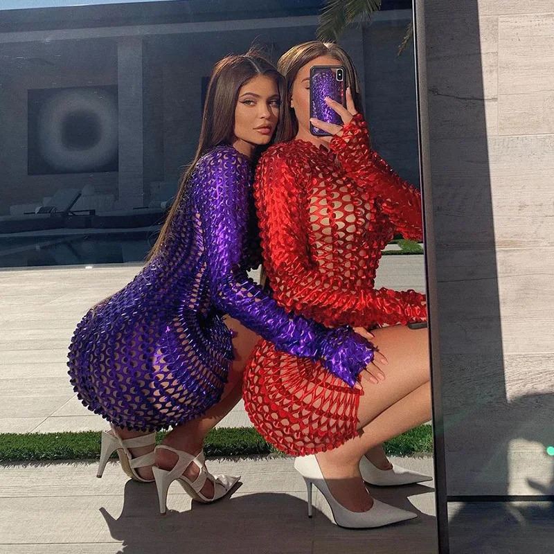 Women Night Club Spring Sexy Design Spring Hollow Out See Through Hollow Out See Through Ladies Party Dress, As picture
Women Night Club Spring Sexy Design Spring Hollow Out See Through Hollow Out See Through Ladies Party Dress, As picture