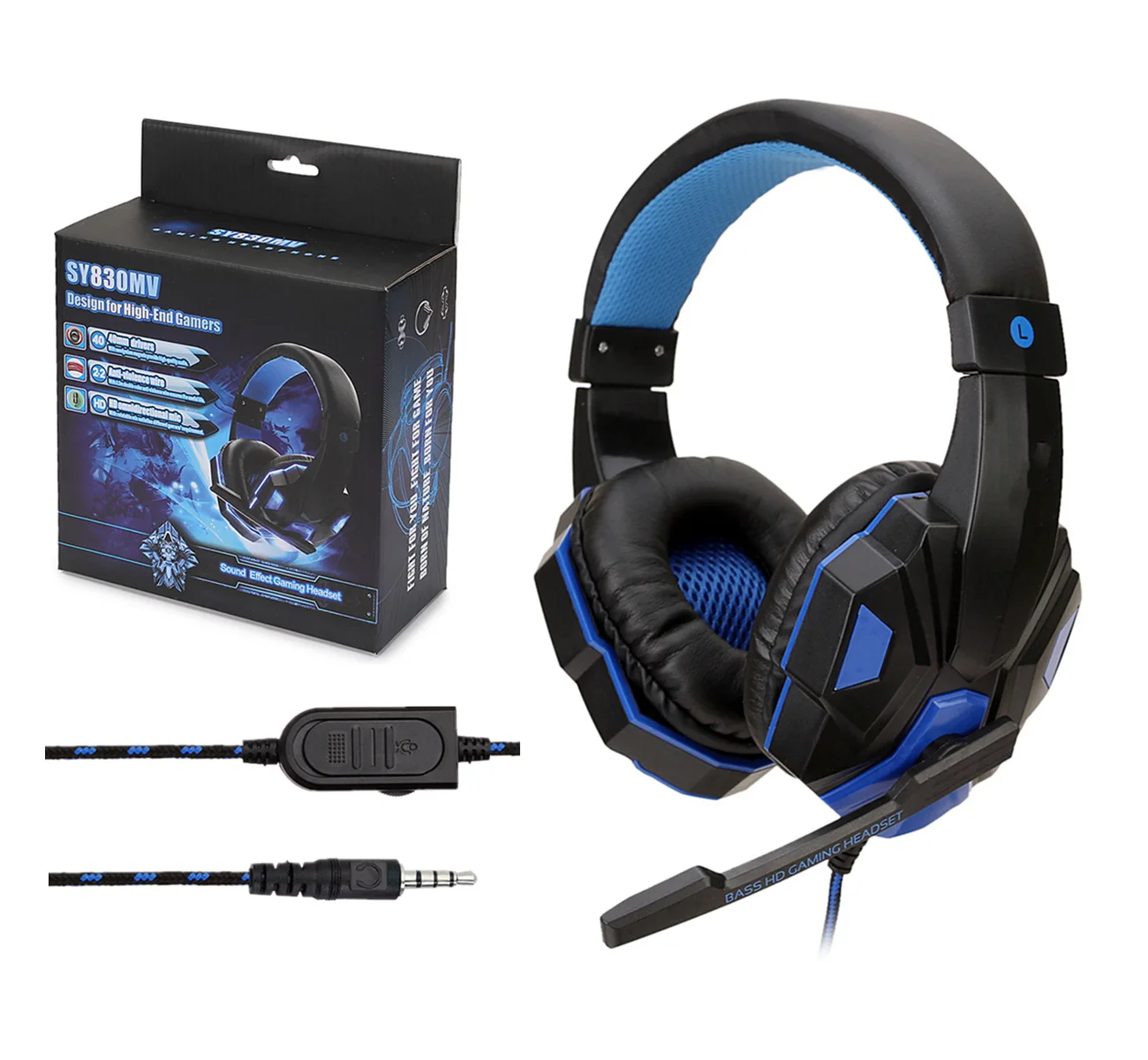 Soyto OEM Manufacturer SY830MV Headband 3.5mm & USB LED Port Gaming headset with Mic LED Light for PC PS4 Game, Blue red white /blue red white with light
Soyto OEM Manufacturer SY830MV Headband 3.5mm & USB LED Port Gaming headset with Mic LED Light for PC PS4 Game, Blue red white /blue red white with light