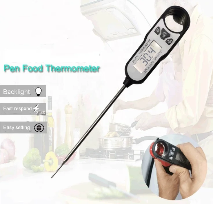Customized Logo New Design Food Thermometer Cooking Probe Waterproof Meat Thermometer, Red /black/customized
Customized Logo New Design Food Thermometer Cooking Probe Waterproof Meat Thermometer, Red /black/customized