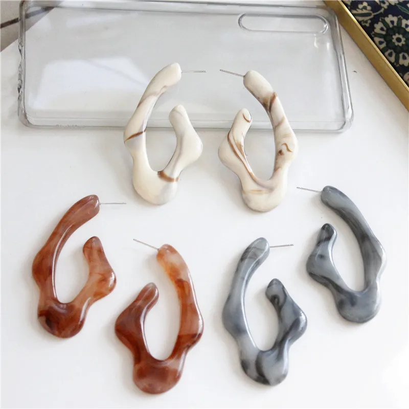 JUHU New personality resin earrings ivory acrylic earrings fashion temperament modeling accessories for women, Colorful
JUHU New personality resin earrings ivory acrylic earrings fashion temperament modeling accessories for women, Colorful