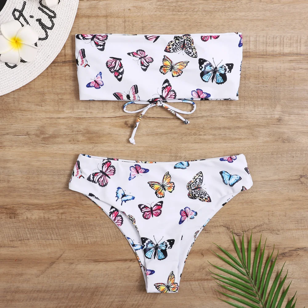 New Design Bowknot Cross Custom Bikini Two Pieces Off Shoulder Butterfly Swimming Costume Girls Floral Swimsuit
New Design Bowknot Cross Custom Bikini Two Pieces Off Shoulder Butterfly Swimming Costume Girls Floral Swimsuit