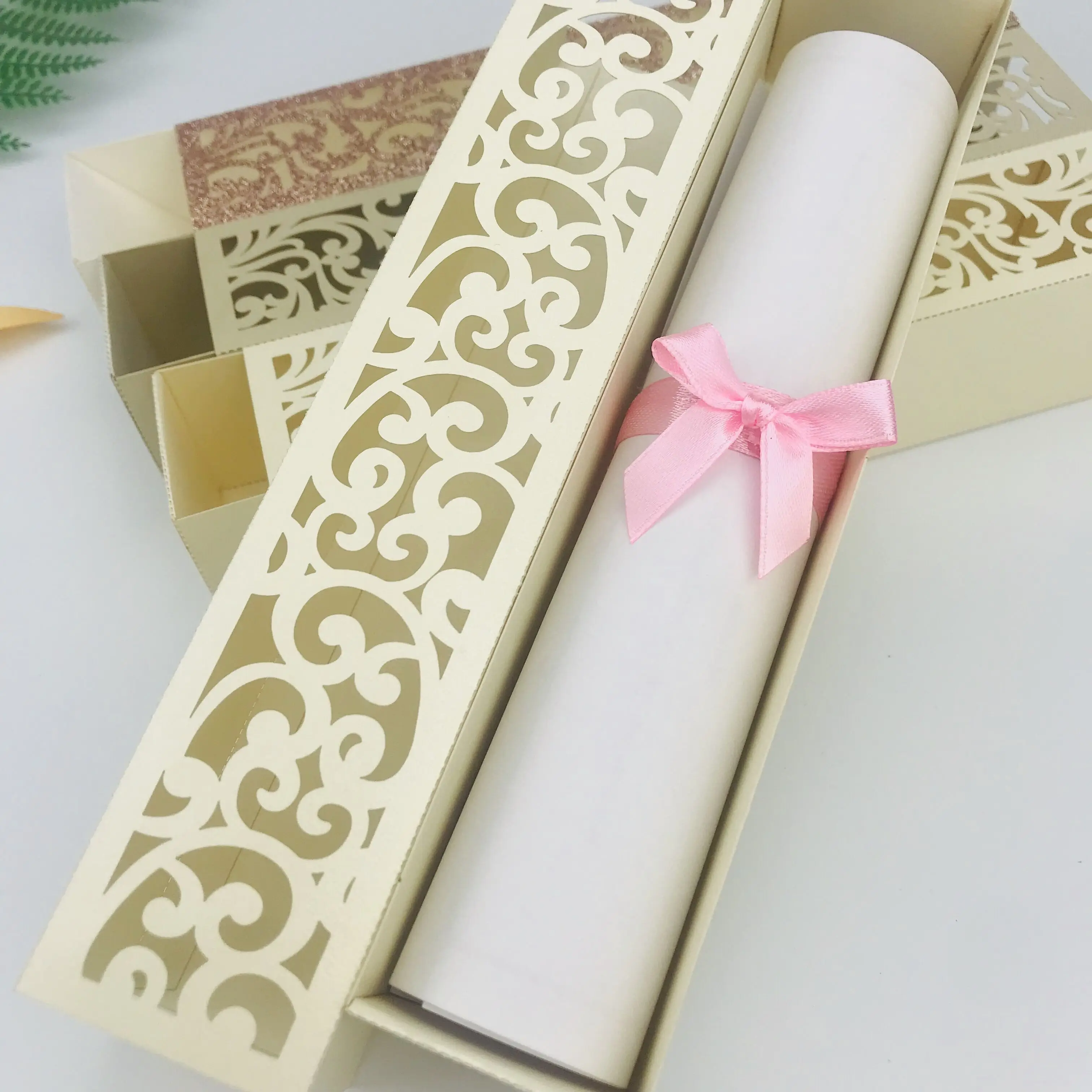 Hot Sale Laser Cut pearl paper Wedding Invitations Card Gift Use and Card Product Type roll wedding invitation card
Hot Sale Laser Cut pearl paper Wedding Invitations Card Gift Use and Card Product Type roll wedding invitation card