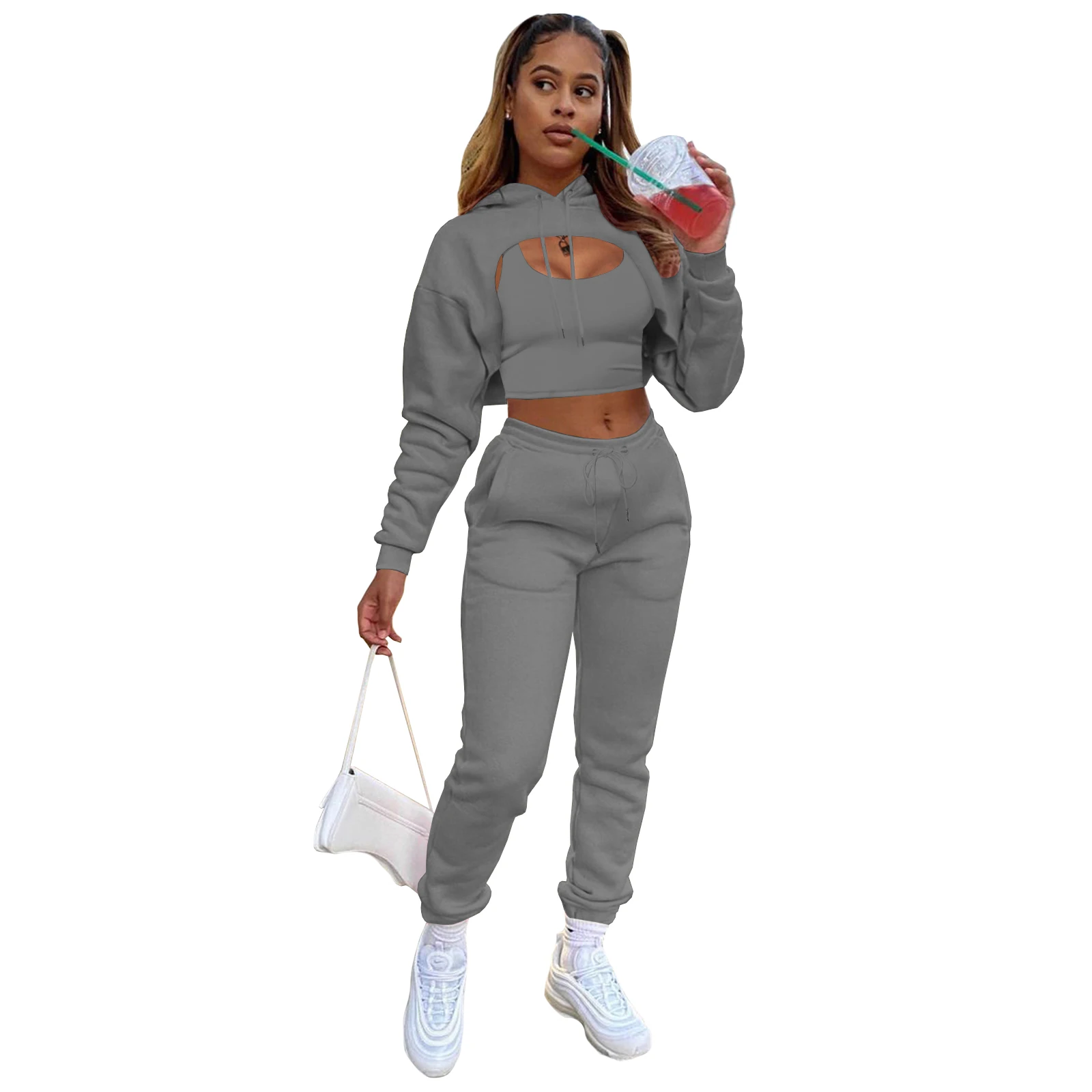2021 Winter Woman Solid Color 2 Pc Fall Oem Casual Long Sleeve Sweatpants And Hoodies Pants Plus Size Sweat Two Piece Set
2021 Winter Woman Solid Color 2 Pc Fall Oem Casual Long Sleeve Sweatpants And Hoodies Pants Plus Size Sweat Two Piece Set