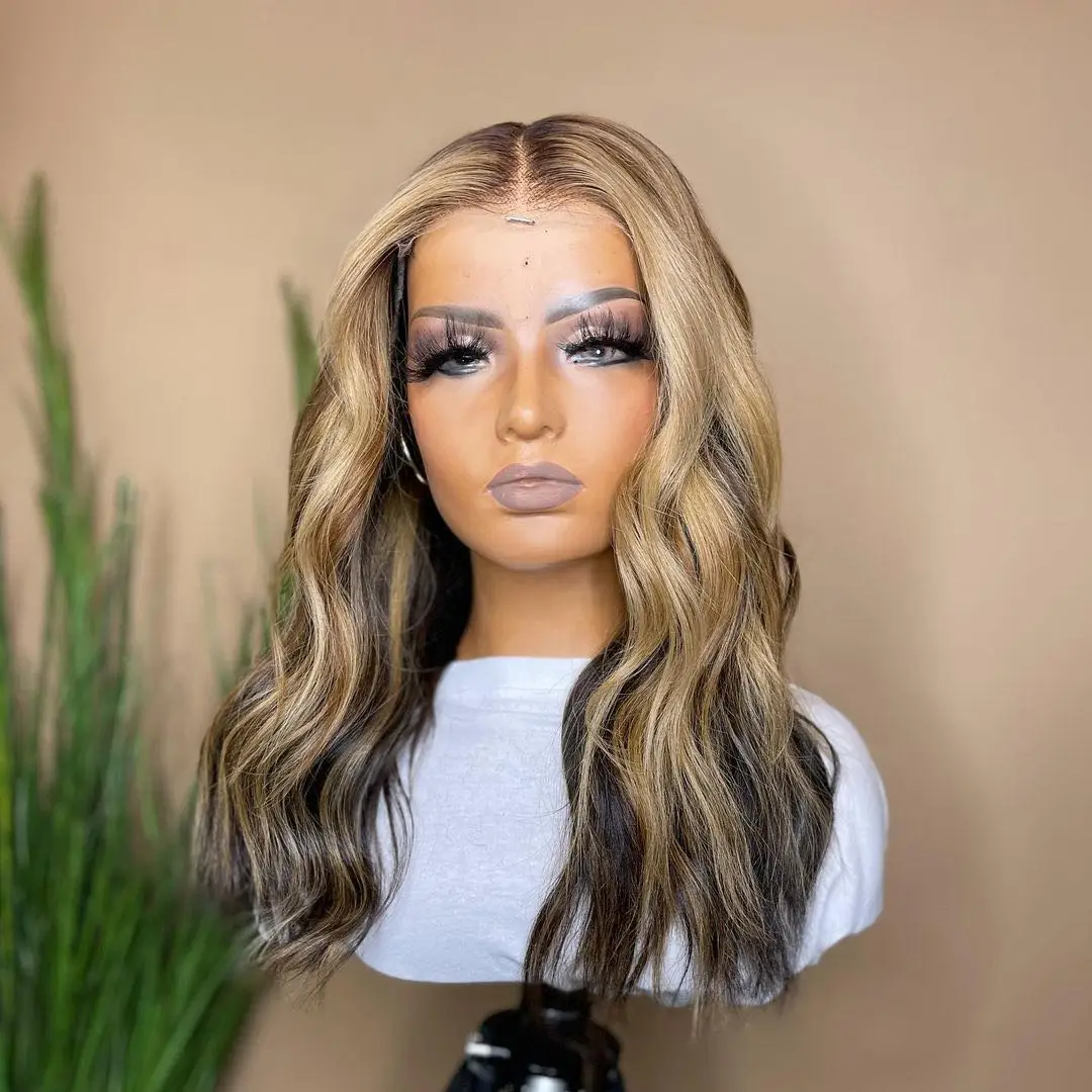 Hot Sale High Quality Remy Human Hair Swiss Transparent lace Highlight Color Big Wave Lace Front Wig Pre plucked With Baby Hair
Hot Sale High Quality Remy Human Hair Swiss Transparent lace Highlight Color Big Wave Lace Front Wig Pre plucked With Baby Hair