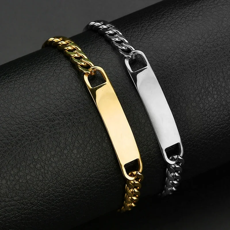 High Quality DIY Stainless Steel Jewelry Fashion Mens NK Chain Blank Bent Bar Bracelet, Steel/gold/black
High Quality DIY Stainless Steel Jewelry Fashion Mens NK Chain Blank Bent Bar Bracelet, Steel/gold/black