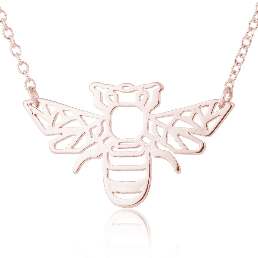 WIIPU Stainless Steel Origami Bee Necklaces Women Lovely Animal Pendant Necklace Best Gifts for Girls, Gold,silver,black
WIIPU Stainless Steel Origami Bee Necklaces Women Lovely Animal Pendant Necklace Best Gifts for Girls, Gold,silver,black
