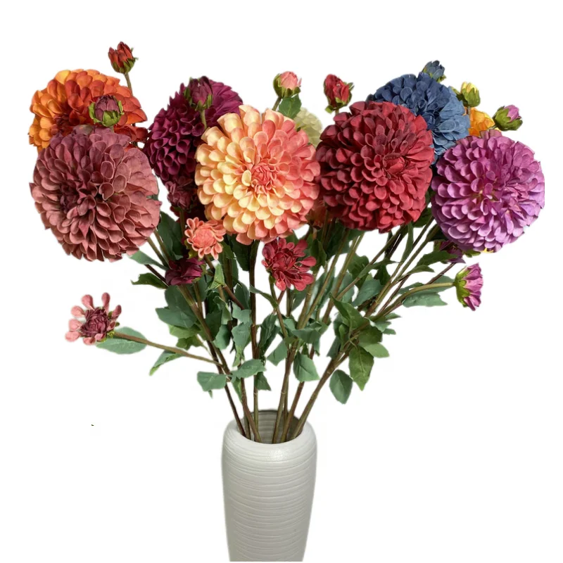 New arrivals 12cm 4 forks dahlias silk artificial flowers dahlia for home wedding decoration
New arrivals 12cm 4 forks dahlias silk artificial flowers dahlia for home wedding decoration