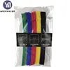 Hot sell customized 12mm*150mm colorful soft adjustable stretch back to back hook and loop magic tape/ cable tie