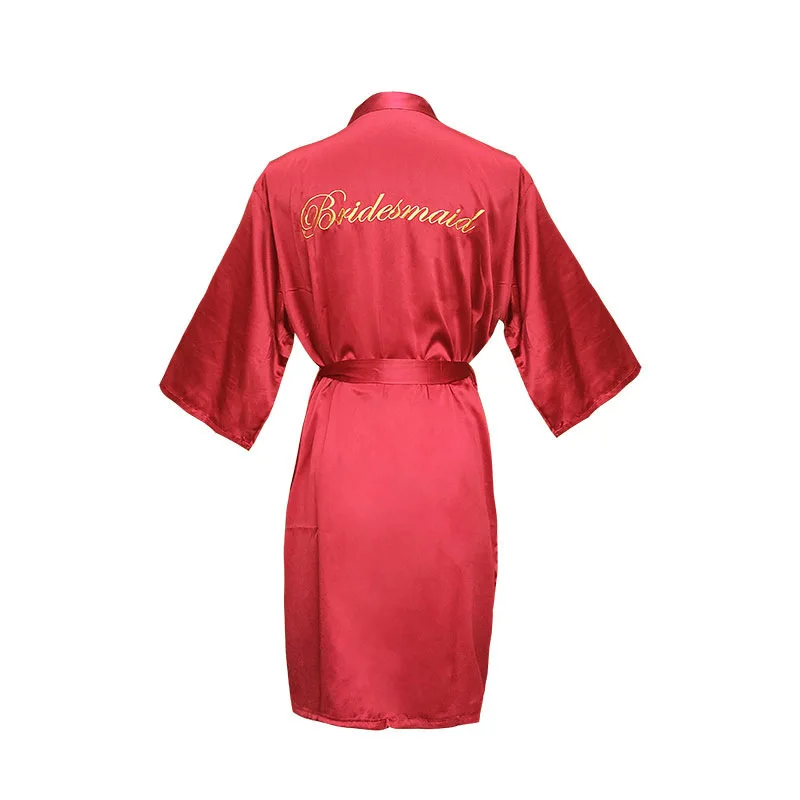 Wholesale wedding women's robe bride bridesmaid lace dressing gown custom silk solid satin robe, 5 colors as the picture /custom
Wholesale wedding women's robe bride bridesmaid lace dressing gown custom silk solid satin robe, 5 colors as the picture /custom