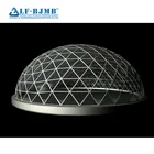 Light Steel Structure Space Frame Prefabricated Glass Dome Roof Construction