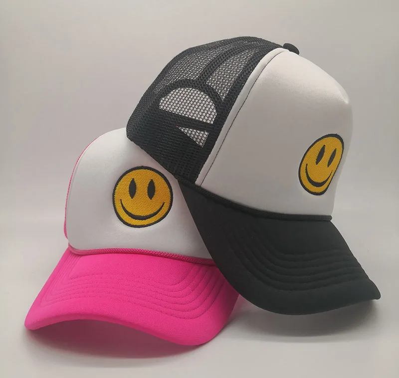 Free shipping wholesale quilted rope cloth tucker puffy screenprinted graphic truck cap smile face trucker hat
Free shipping wholesale quilted rope cloth tucker puffy screenprinted graphic truck cap smile face trucker hat
