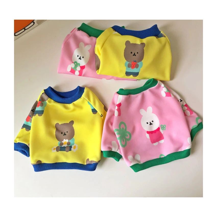 2021 new hot sale Korean cute pink rabbit yellow bear dog home clothes pet clothes
2021 new hot sale Korean cute pink rabbit yellow bear dog home clothes pet clothes