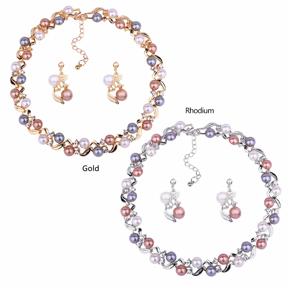 2021 European and American popular imitation pearl necklace earring set elegant temperament versatile Jewelry Set
2021 European and American popular imitation pearl necklace earring set elegant temperament versatile Jewelry Set