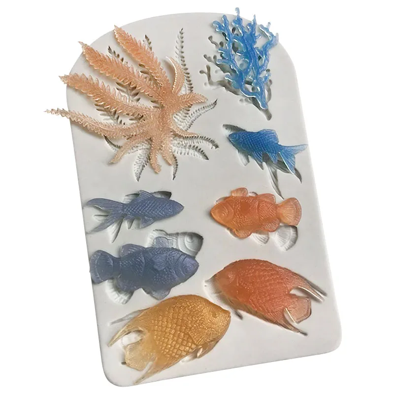 XGY-148 silicone mold cake decoration home diy use, hard candy mold sea animal fish shape
XGY-148 silicone mold cake decoration home diy use, hard candy mold sea animal fish shape