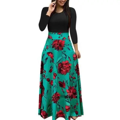 2021Hot Fashion print women's skirt elegant Maxi new rose flower elegant temperament dress long elegant fashion, Customized color
2021Hot Fashion print women's skirt elegant Maxi new rose flower elegant temperament dress long elegant fashion, Customized color