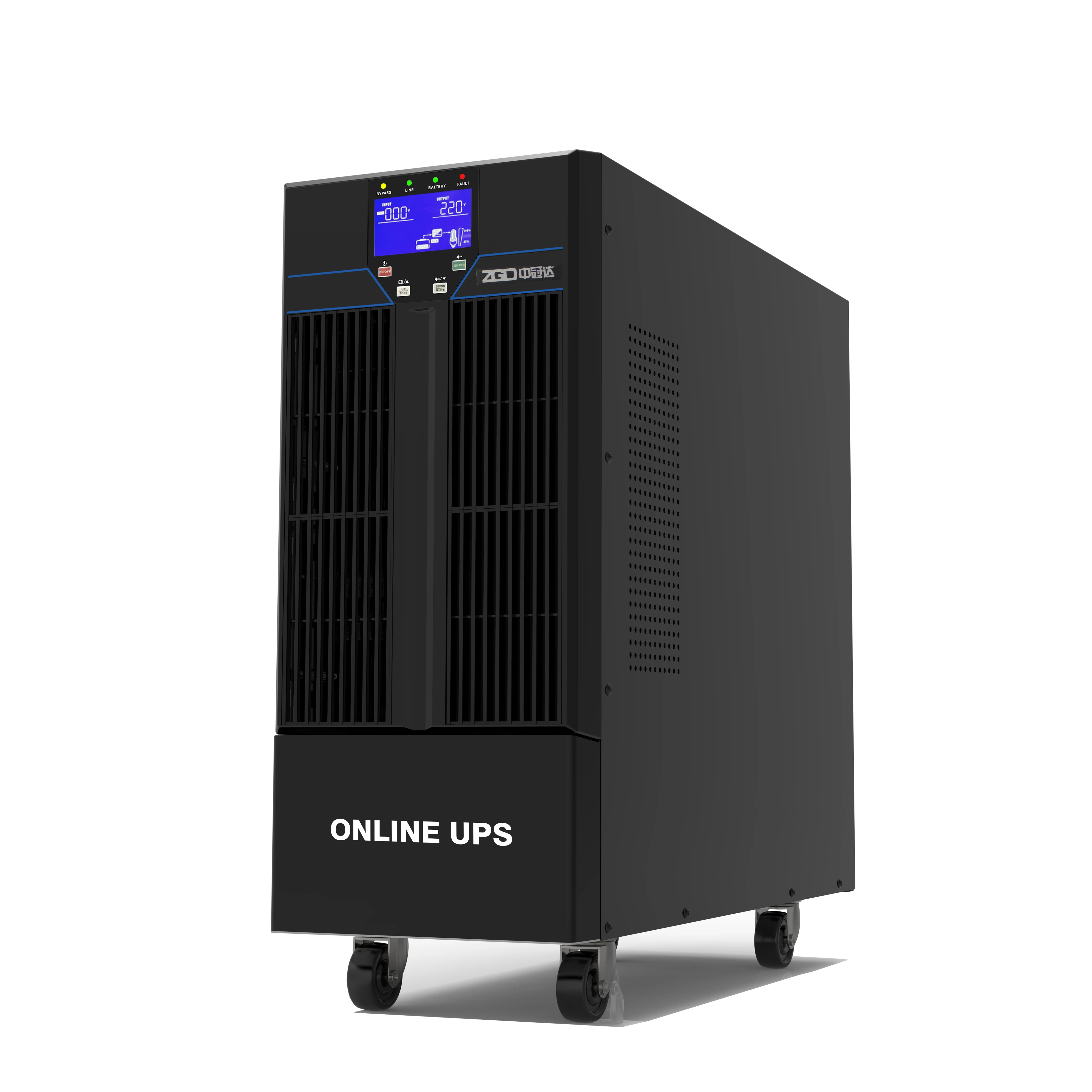 10KVA 8KW High frequency online UPS with LCD 192V DC