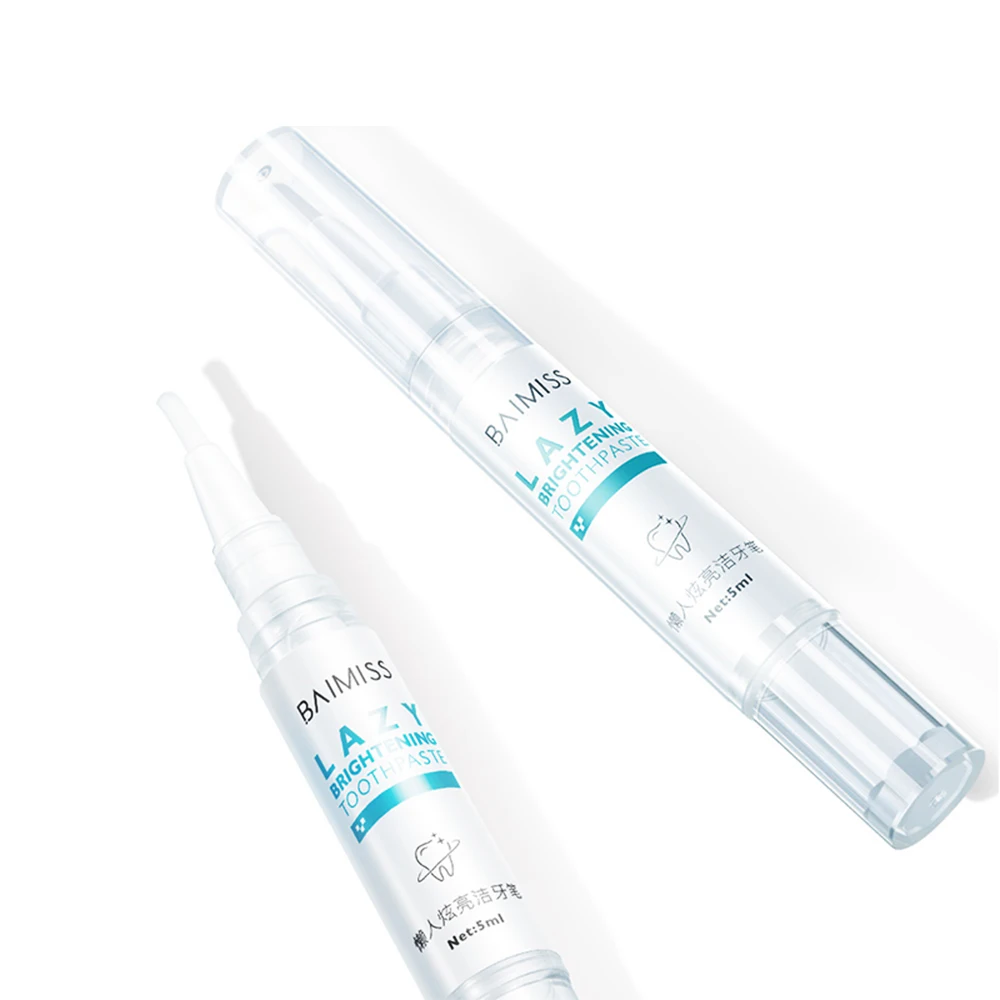 BAIMISS 5ml Teeth Whitening Pens Cleansing Remove Plaque Stains Teeth Whitening Gel Pen
BAIMISS 5ml Teeth Whitening Pens Cleansing Remove Plaque Stains Teeth Whitening Gel Pen