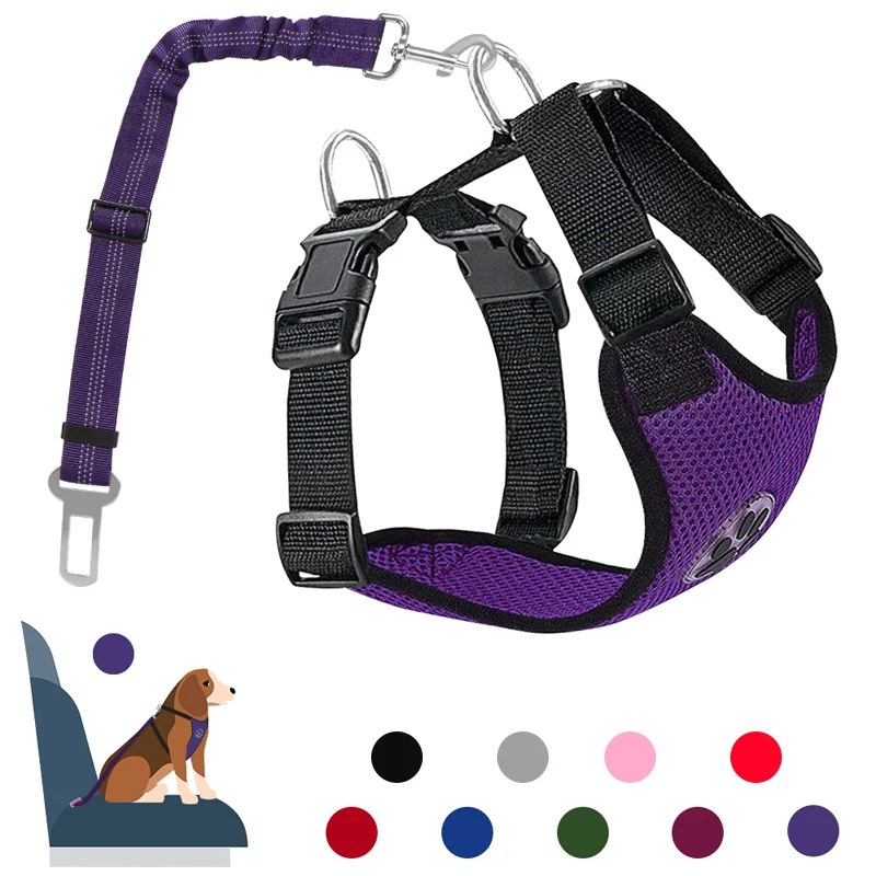 Safety Pro Reflective Dog Harness and Leash Body Backpack Belt Vest Adjustable Training for Small, Medium, Large Dogs
Safety Pro Reflective Dog Harness and Leash Body Backpack Belt Vest Adjustable Training for Small, Medium, Large Dogs