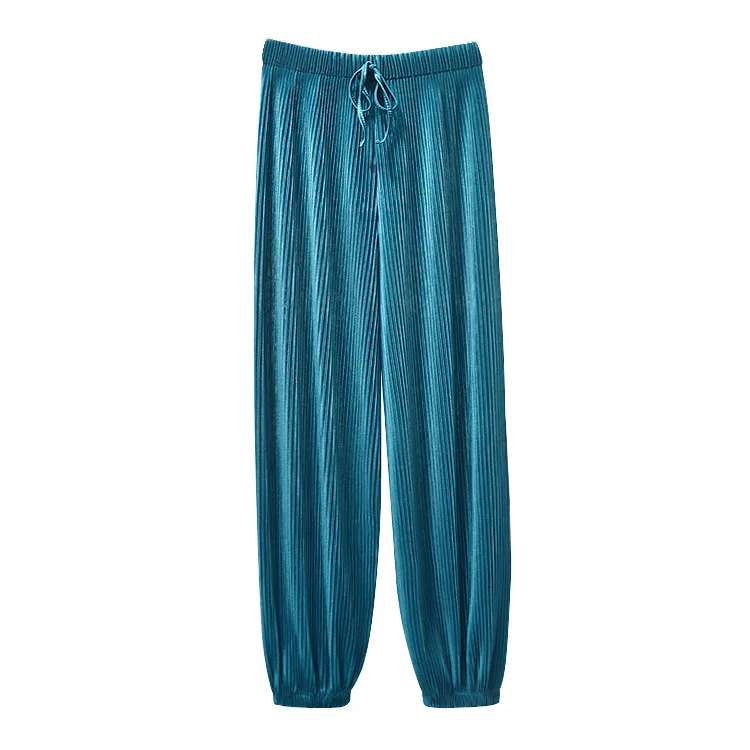 New Style Ice Silk Chiffon Pleated Pants Women's High Waist Loose Thin Casual Pants
New Style Ice Silk Chiffon Pleated Pants Women's High Waist Loose Thin Casual Pants
