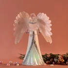 Decoration Decor Decoration Color Changing Christmas Angel Feather Wings Crafts Angel Figure Arts Decoration
