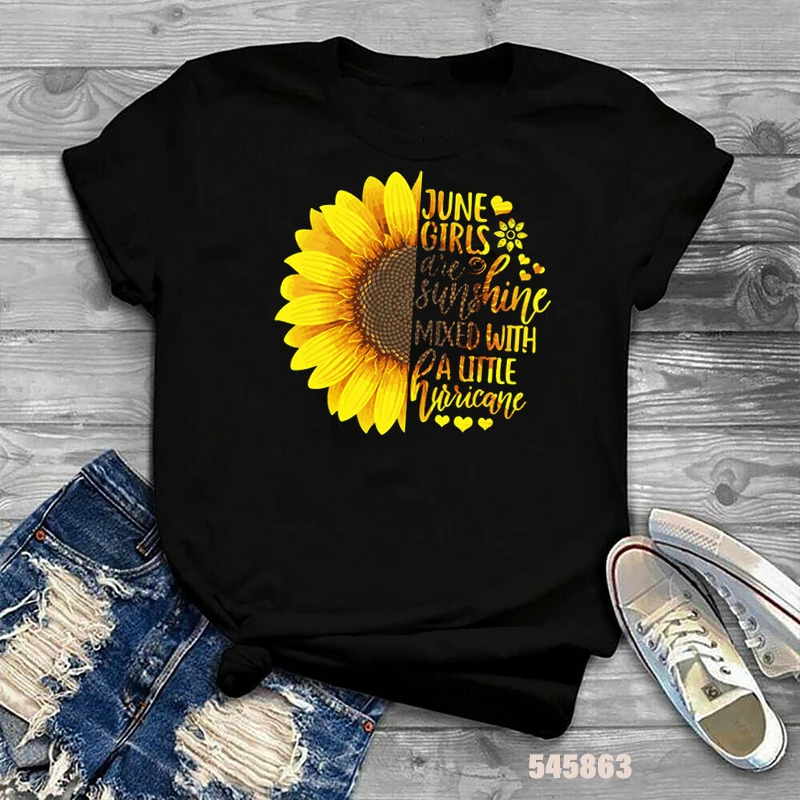 Wholesale June Girl Women T Shirt Birthday Sunflower Us Flag Sport Print Tshirt Women Tshirt Cotton, Picture
Wholesale June Girl Women T Shirt Birthday Sunflower Us Flag Sport Print Tshirt Women Tshirt Cotton, Picture