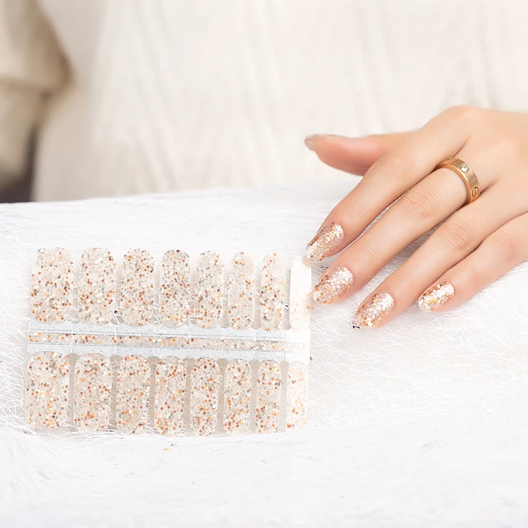 Transparent background gold & sliver metallic paillette glitter decor 16strips 100% nail polish nail art stickers nail wraps
Transparent background gold & sliver metallic paillette glitter decor 16strips 100% nail polish nail art stickers nail wraps