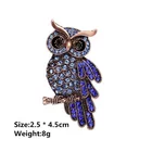 Unique Design Wholesale Handmade Night Elf Rhinestone Animal Retro Owl Brooch