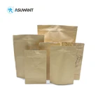 Custom Recycle Resealable Compostable Biodegradable Ziplock Food Packaging Kraft Paper Bag