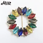 Colorful metal buckle with shiny glass for belt buckles leather bracelets for straps