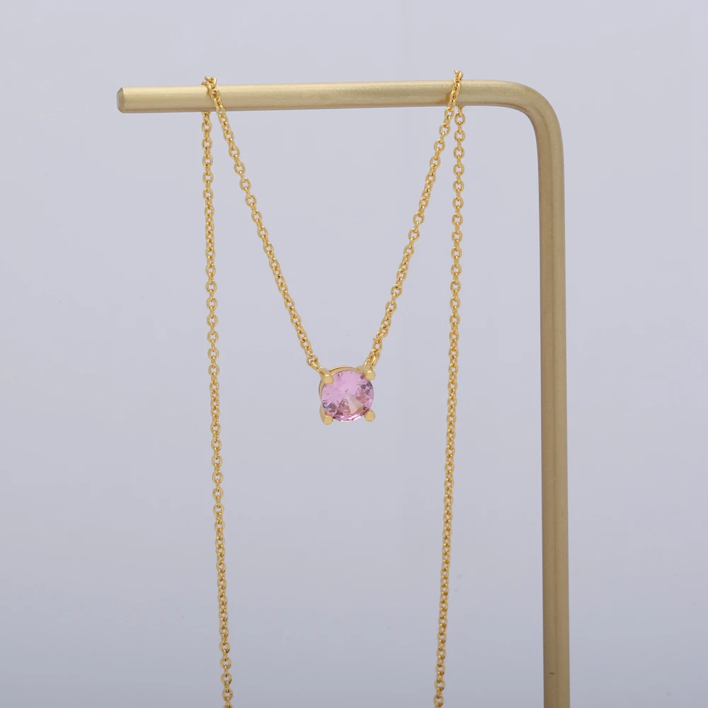 J925 Sterling Silver Claws Prong Set Stone Single One Stone Zircon Necklace, White/rose gold/yellow gold
J925 Sterling Silver Claws Prong Set Stone Single One Stone Zircon Necklace, White/rose gold/yellow gold