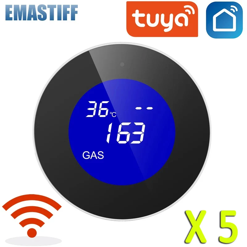 LCD display Tuya WiFi GAS LPG Leak Sensor alarm Fire Security detector APP Control home Safety smart Temperature monitoring
LCD display Tuya WiFi GAS LPG Leak Sensor alarm Fire Security detector APP Control home Safety smart Temperature monitoring
