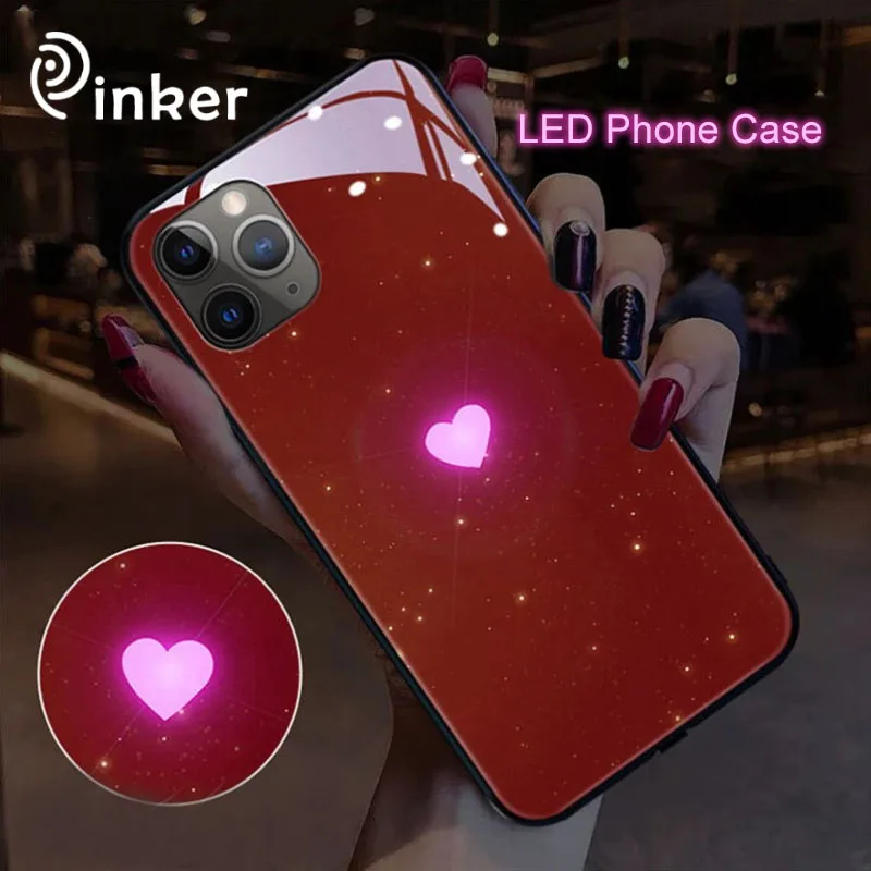Lovers Call Luminescence Phone Case Tempered Glass Lens Protection Fall Prevention Mobile Phone Case, Black
Lovers Call Luminescence Phone Case Tempered Glass Lens Protection Fall Prevention Mobile Phone Case, Black