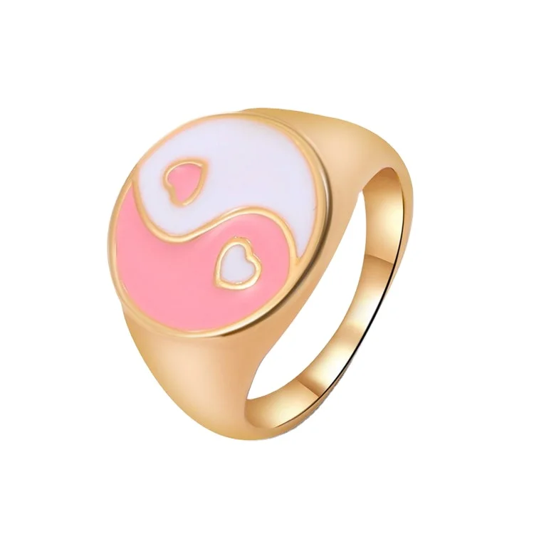 yin yang ba gua finger signet black red white green enamel rings sizer watch jewelry for women men, As the picturs
yin yang ba gua finger signet black red white green enamel rings sizer watch jewelry for women men, As the picturs