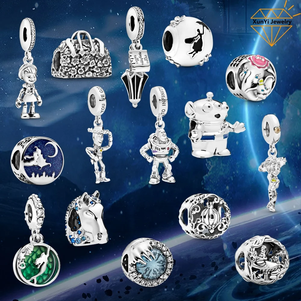 Hot sales charms Buzz Lightyear DIY charms for women 925 sterling Silver jewelry 
Hot sales charms Buzz Lightyear DIY charms for women 925 sterling Silver jewelry