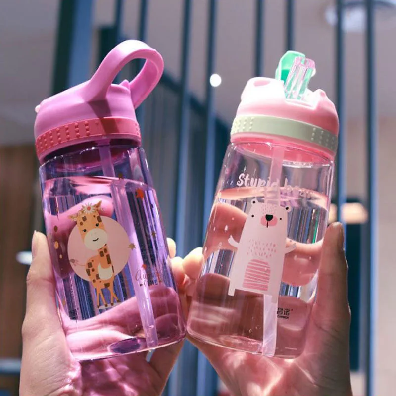 2020 Hot Selling Plastic Drinking Water Bottle Cartoon Pattern with Hidden Straw Students Water Cup in Summer 450ml, Customized color acceptable
2020 Hot Selling Plastic Drinking Water Bottle Cartoon Pattern with Hidden Straw Students Water Cup in Summer 450ml, Customized color acceptable
