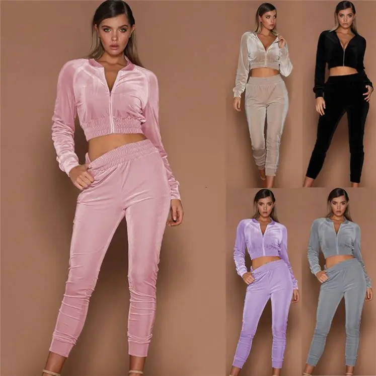 Latest Design Autumn Solid Color Zipper Two Piece Pants Set Women Clothing 2021 2 Piece Sports Set Women
Latest Design Autumn Solid Color Zipper Two Piece Pants Set Women Clothing 2021 2 Piece Sports Set Women