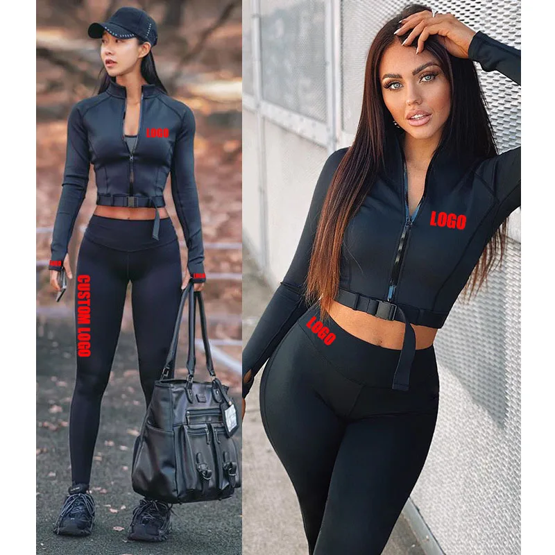 Free Shipping Hot sale new fashion suit long sleeve exercise tight running zipper suit, Customized color
Free Shipping Hot sale new fashion suit long sleeve exercise tight running zipper suit, Customized color