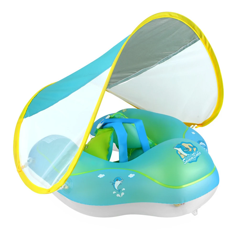 Factory OEM New Upgrade Inflatable Swimming Baby Float With Canopy Kids Swimming Waist Trainer Swim Ring Baby Float
Factory OEM New Upgrade Inflatable Swimming Baby Float With Canopy Kids Swimming Waist Trainer Swim Ring Baby Float