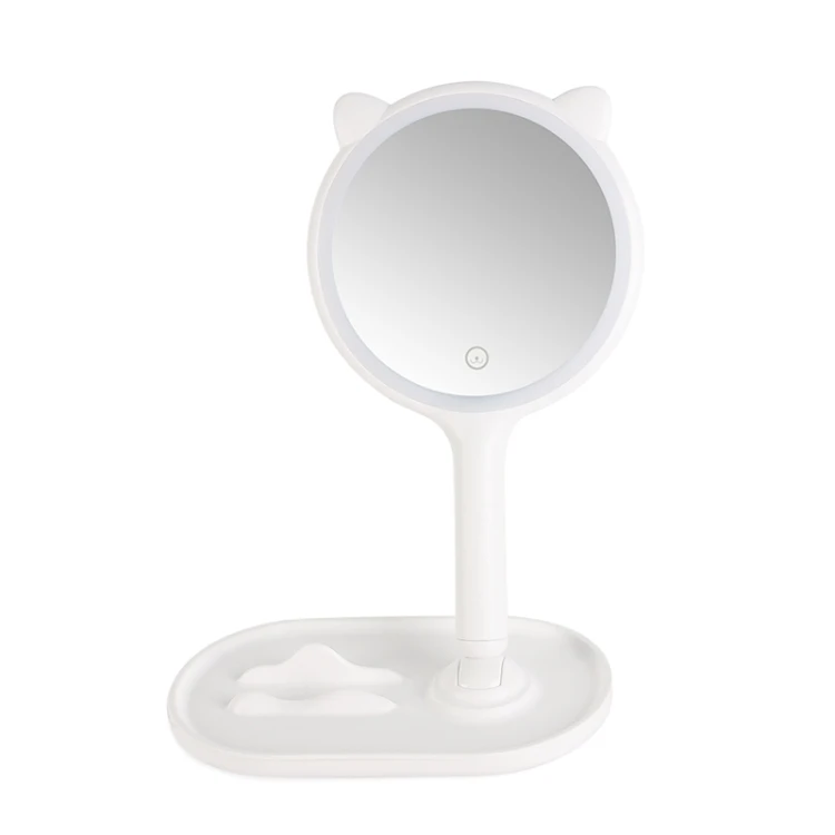 New Design USB Charging Smart LED Handheld Table Monochromatic Light Makeup Mirror 
New Design USB Charging Smart LED Handheld Table Monochromatic Light Makeup Mirror