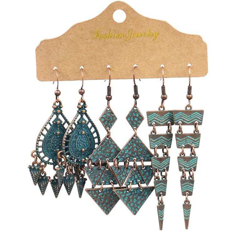 Factory Direct Amazon Hot Sale Boho Earrings Jewelry 3 Sets Fashion Retro Tassel Earrings Women, As shown
Factory Direct Amazon Hot Sale Boho Earrings Jewelry 3 Sets Fashion Retro Tassel Earrings Women, As shown