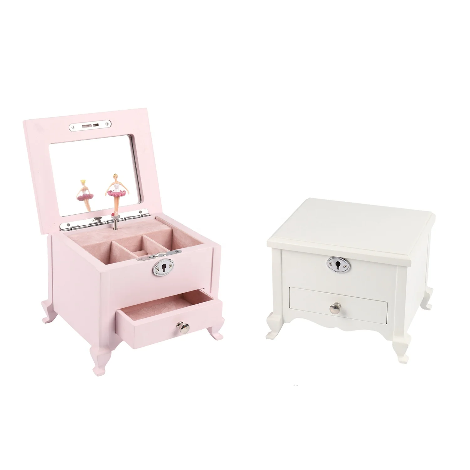 Customise Unique High-end Little Girls Mirror Personalized Elegant Pink Musical Necklace Drawer Jewelry Storage Box With Lid, White,pink
Customise Unique High-end Little Girls Mirror Personalized Elegant Pink Musical Necklace Drawer Jewelry Storage Box With Lid, White,pink