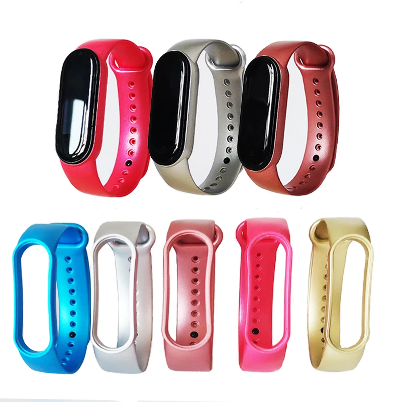 BOORUI New arrival mi 5 band strap with metallic color straps silicone mi band 5 red belt for xiaomi mi band bracelet 5, Champagne gold, red, blue, rose gold, silver
BOORUI New arrival mi 5 band strap with metallic color straps silicone mi band 5 red belt for xiaomi mi band bracelet 5, Champagne gold, red, blue, rose gold, silver
