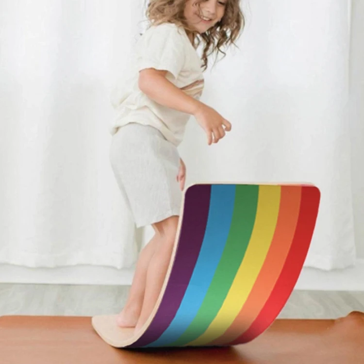 New Products Factory Wholesale Birch Kids Educational Toys Wooden Wobble Balance Board, Customized color
New Products Factory Wholesale Birch Kids Educational Toys Wooden Wobble Balance Board, Customized color