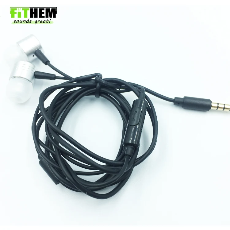 FITHEM 2019 high quality cheap Price Wired metal In-ear Headphones with mic wiredearbuds earphones headphone - ANKUX.COM