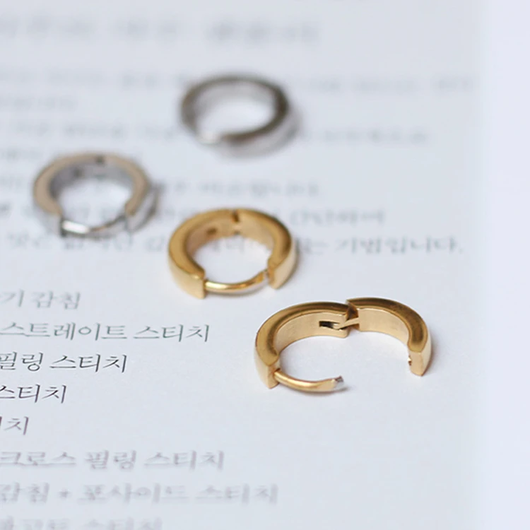 18K Gold Plated Stainless Steel Simple Small Flat Hoop Earrings, Silver, gold, rose gold color
18K Gold Plated Stainless Steel Simple Small Flat Hoop Earrings, Silver, gold, rose gold color