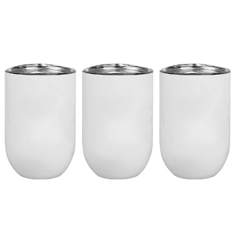 Customized Stainless Steel White Straight Sublimation Blanks 12 OZ Wine Glasses Tumbler With Lid, Customized color
Customized Stainless Steel White Straight Sublimation Blanks 12 OZ Wine Glasses Tumbler With Lid, Customized color